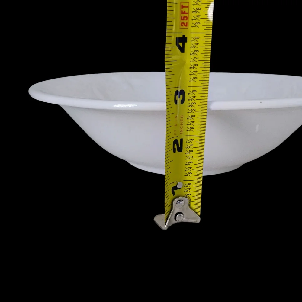 Gibson White Fruit Embossed Serving Bowl
